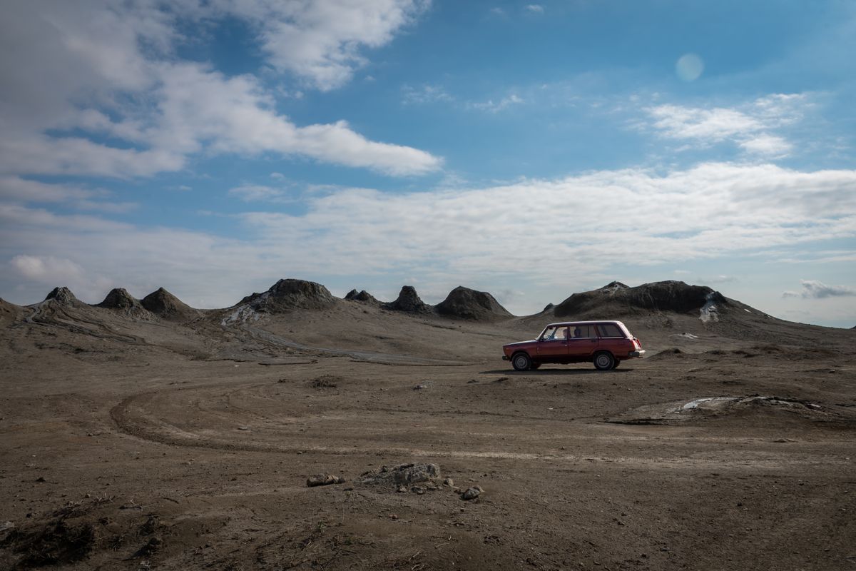 Mud volcanoes at Gobustan